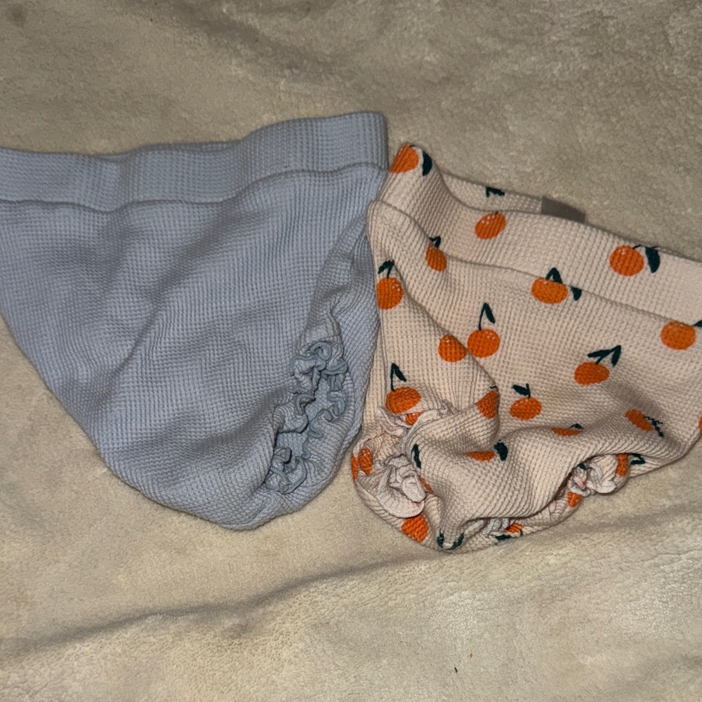 Spearmint love 18-24 month waffle ruffle bloomer - like new